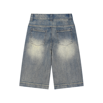 Alone-Vintage Baggy Denim Jorts