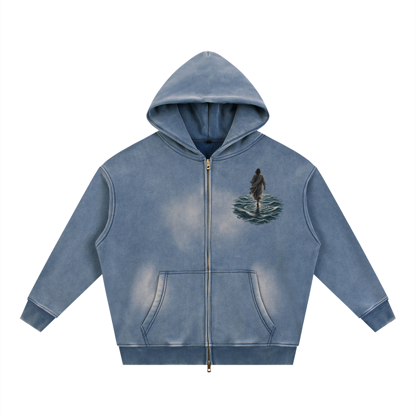 Walking on Water — My God Can Walk On Water Two-Way Zipper
