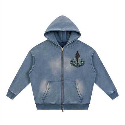 Walking on Water — My God Can Walk On Water Two-Way Zipper