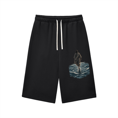 Walking on Water — By Faith Three Quarter Shorts