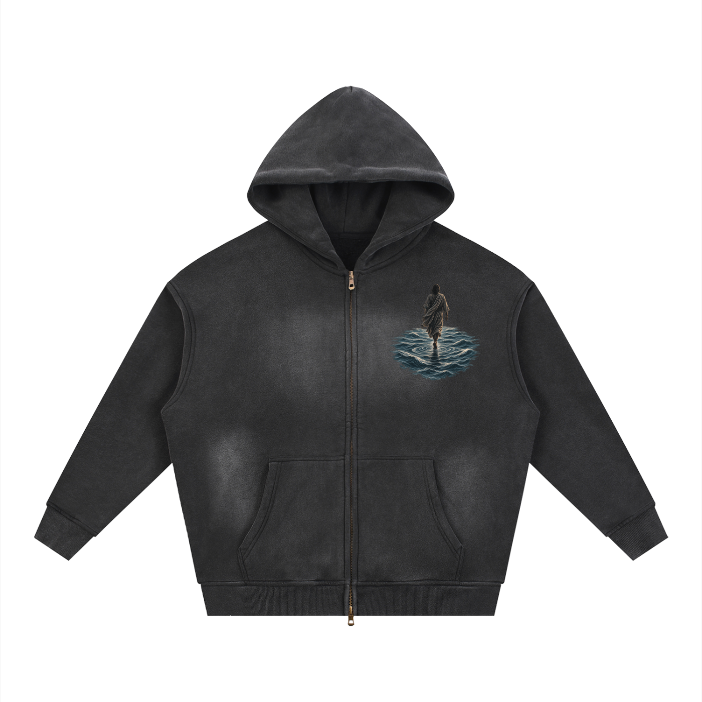 Walking on Water — My God Can Walk On Water Two-Way Zipper